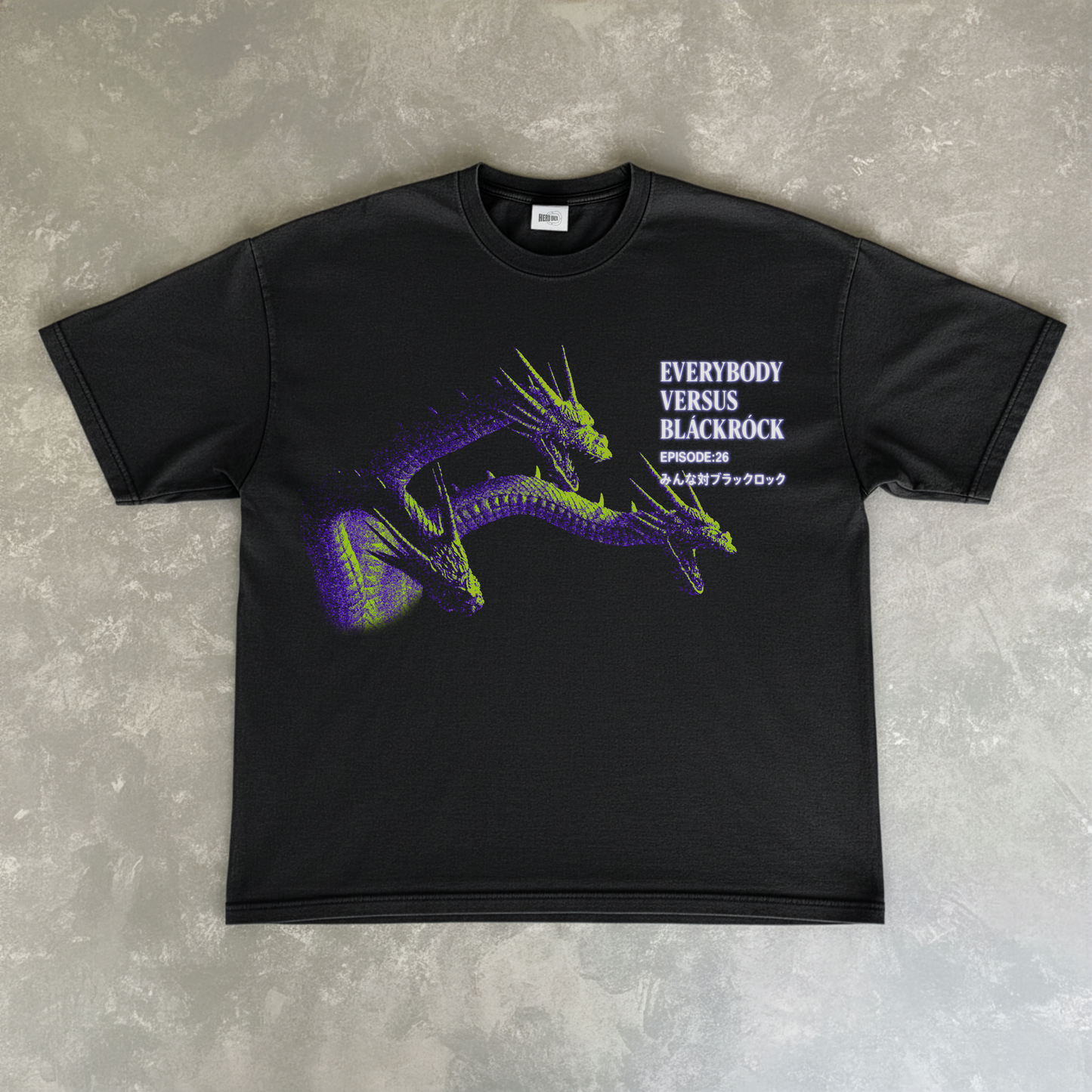 Dragonking Tee Vintage Black